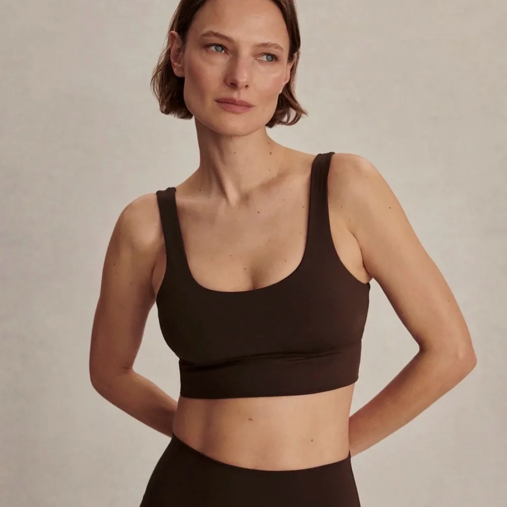 Varley FreeSoft™ Cori Bra in Coffee Bean, size M - Picture 1 of 5